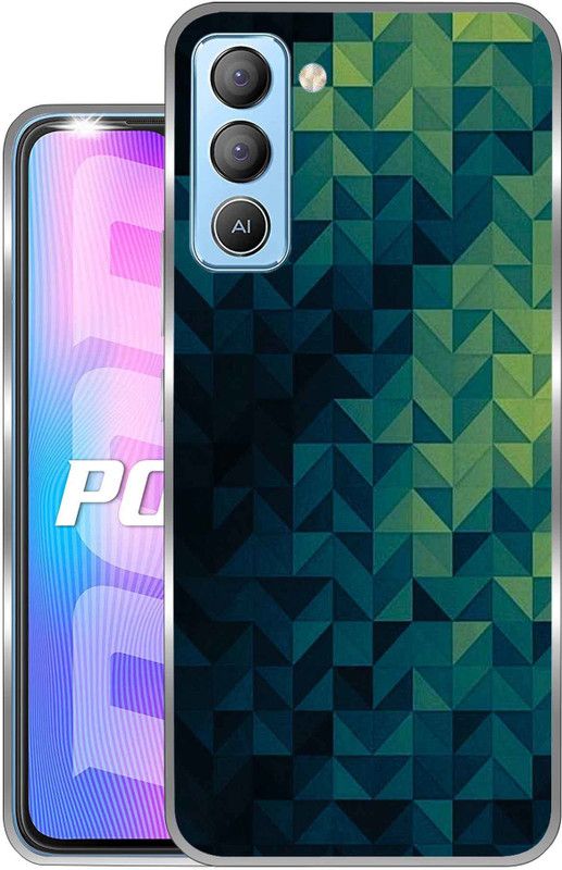 Vascase Back Cover for Tecno Pop 5 LTE  (Green, Grey, Silicon, Pack of: 1)