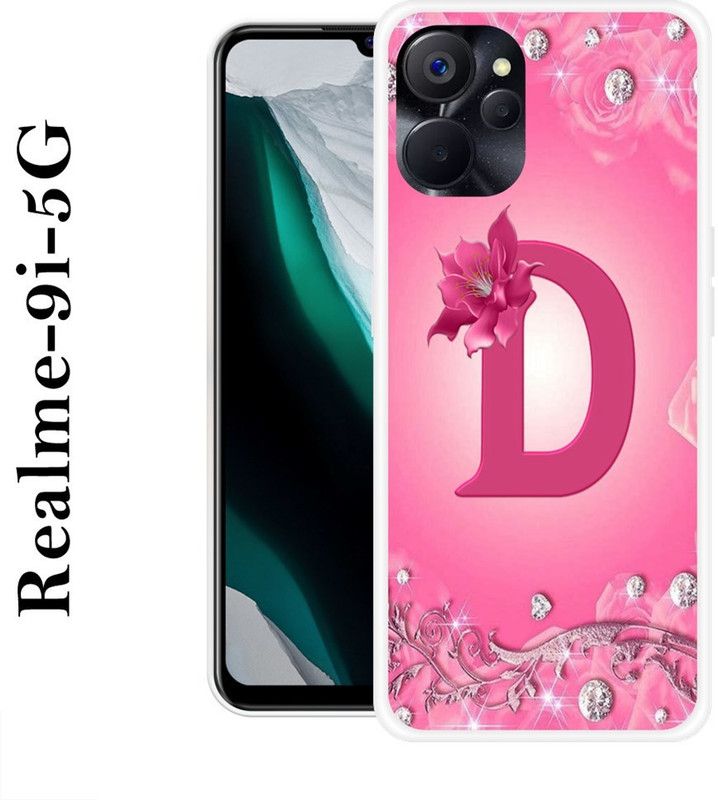 SHIVKUDI Back Cover for Realme 9i 5G  (Pink, Grip Case, Silicon)