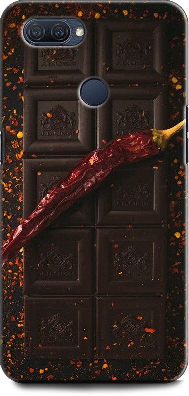 INDICRAFT Back Cover for OPPO A5, CPH1809 CHOCOLATE BAR, BROWN, CHOCCY, NUTS, SWEET, PAPPER, CRUMB  (Multicolor, Shock Proof, Pack of: 1)
