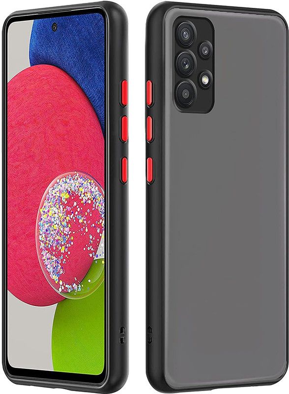 FIVE-O Back Cover for Samsung Galaxy A53 5G.  (Black, Camera Bump Protector, Pack of: 1)