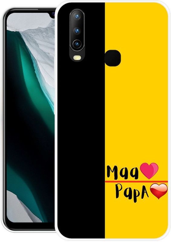 Looy Back Cover for Vivo U10  (Yellow, Flexible, Silicon, Pack of: 1)