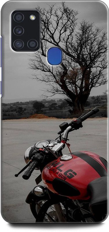 Afterglow Back Cover for SAMSUNG Galaxy A21s ROYAL ENFIELD, BIKE, MOTORCYCLE, MOTORBIKE  (Multicolor, Shock Proof, Pack of: 1)