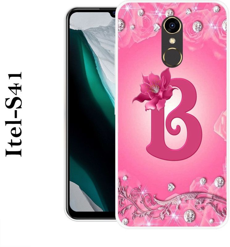 KLC Back Cover for Itel S41  (Pink, Silicon)