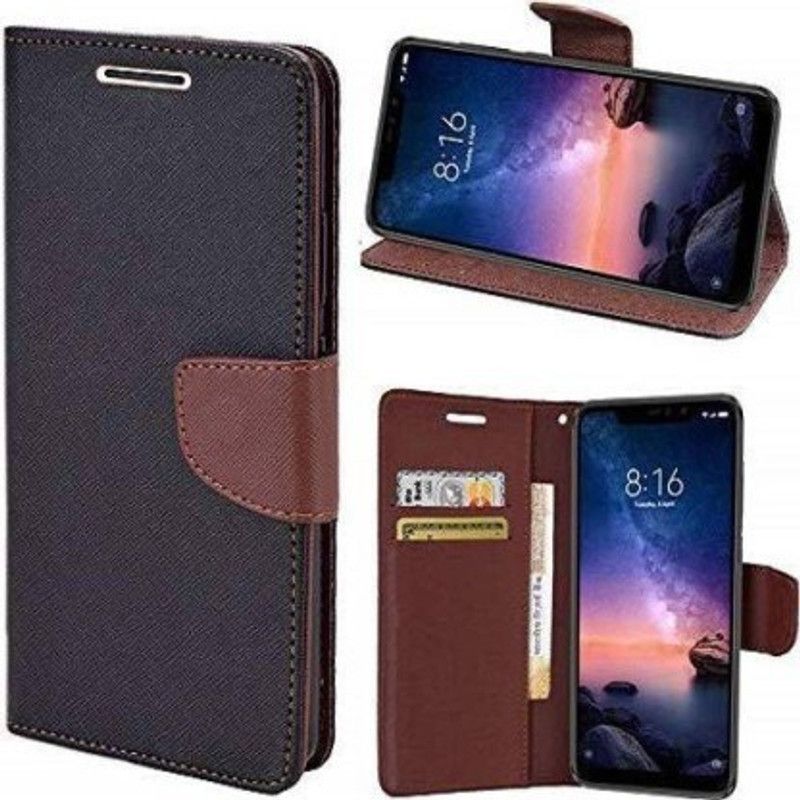 Makeshift Flip Cover for Samsung Galaxy A70  (Brown, Dual Protection, Pack of: 1)