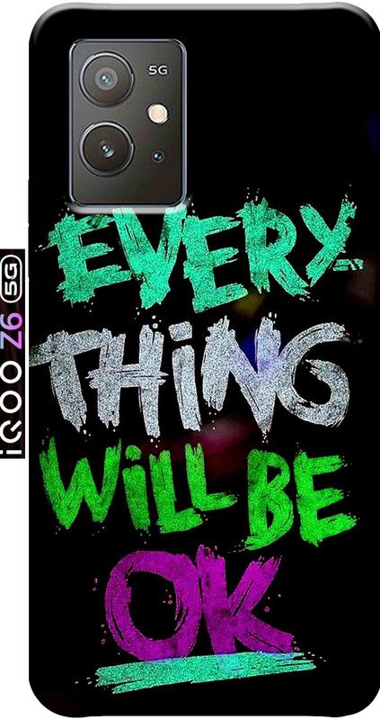 YornoSis Back Cover for iQoo Z6 5G 2756  (Multicolor, Matte Finish, Silicon, Pack of: 1)