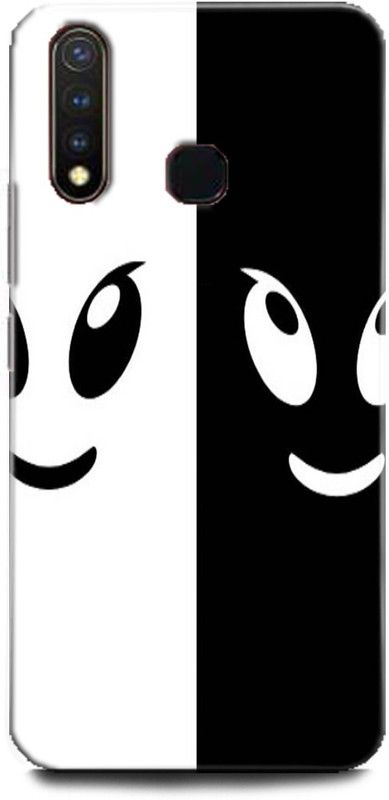 Afterglow Back Cover for Vivo U3 black and white, designer, forma  (Multicolor, Dual Protection, Pack of: 1)