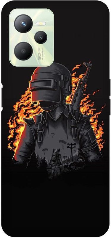 THE NARAYANA COLLECTIONS Back Cover for REALME C35-RMX3511-PUBG,MAN,LOGO,SIGN,GUN,GAME  (Multicolor, Hard Case)