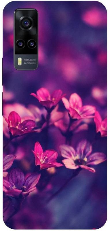 THE NARAYANA COLLECTIONS Back Cover for VIVO Y51 (2020)- V2030-FOOL,ROSES,GULAB,FLOWER  (Multicolor, Hard Case, Pack of: 1)