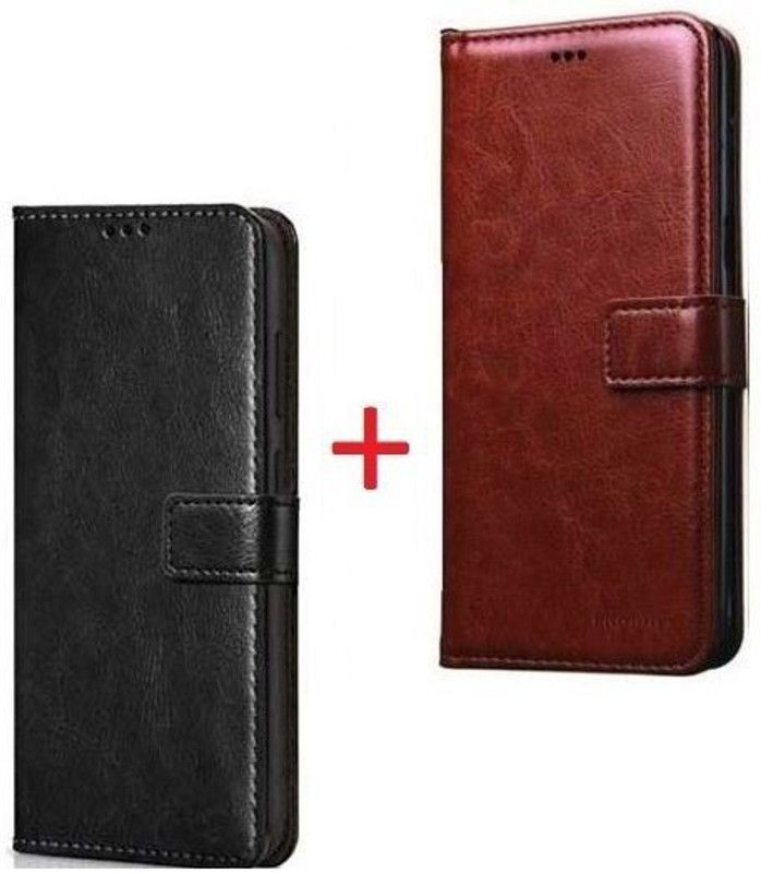 RharanxyN Back Cover for Tecno Spark 8T  (Brown, Black, Shock Proof, Pack of: 2)