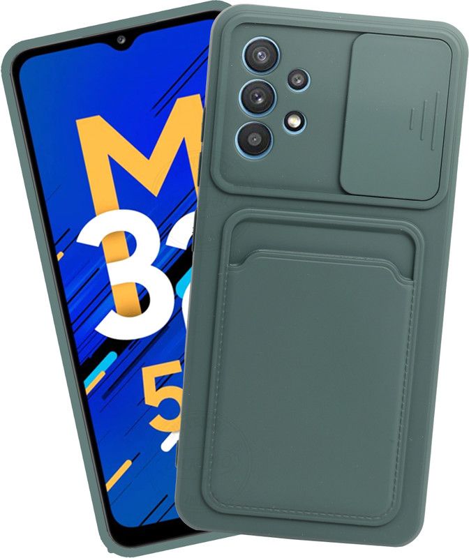 VAKIBO Back Cover for Samsung Galaxy M32 5G  (Green, Grip Case, Pack of: 1)