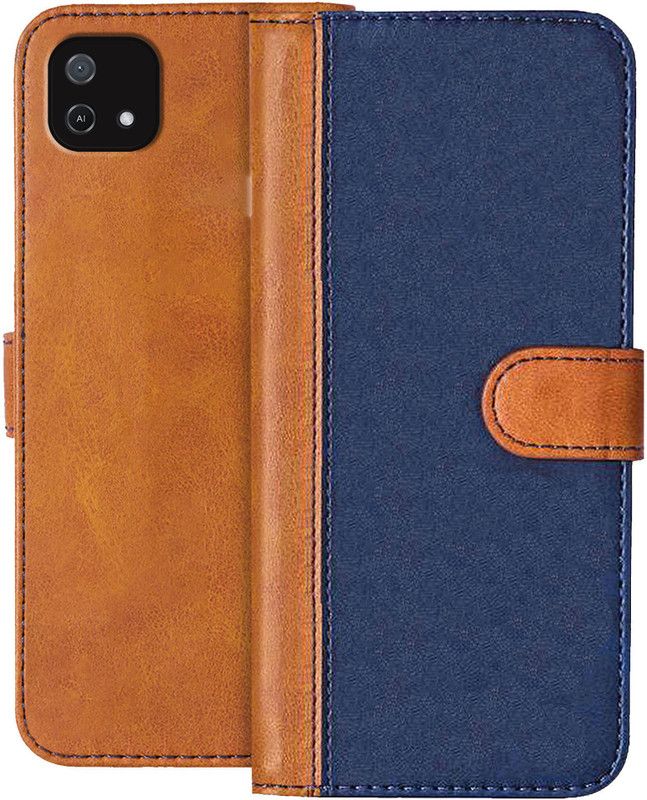 Knotyy Back Cover for OPPO A16e  (Blue, Brown, Dual Protection, Pack of: 1)