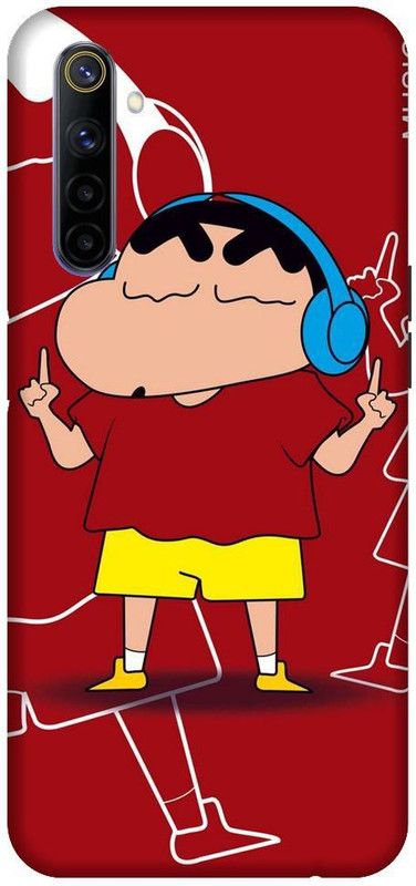 URCHIN Back Cover for Realme 6 shinchan, cartoon. Funny, cute, Shinchan  (Multicolor, Shock Proof, Pack of: 1)