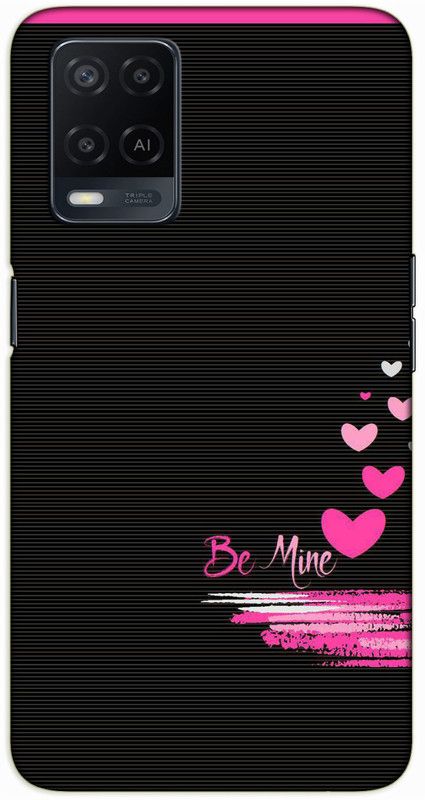 iprinto Back Cover for Oppo A54  (Black, Hard Case)
