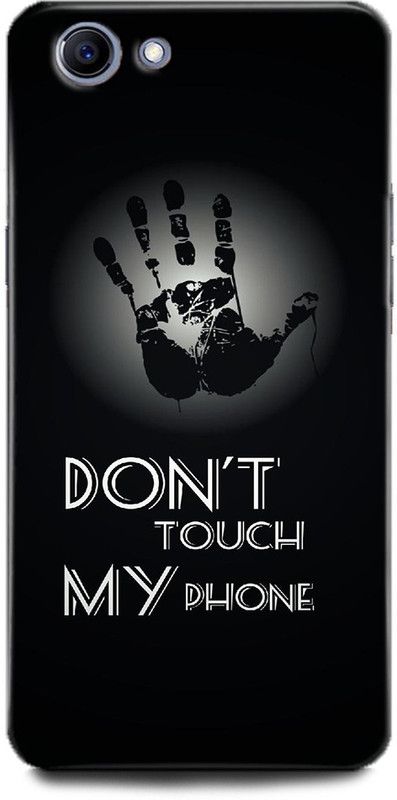 INDICRAFT Back Cover for Realme 1, CPH1859 DON'T TOUCH MY PHONE, QUOTES, BLACK  (Multicolor, Hard Case, Pack of: 1)