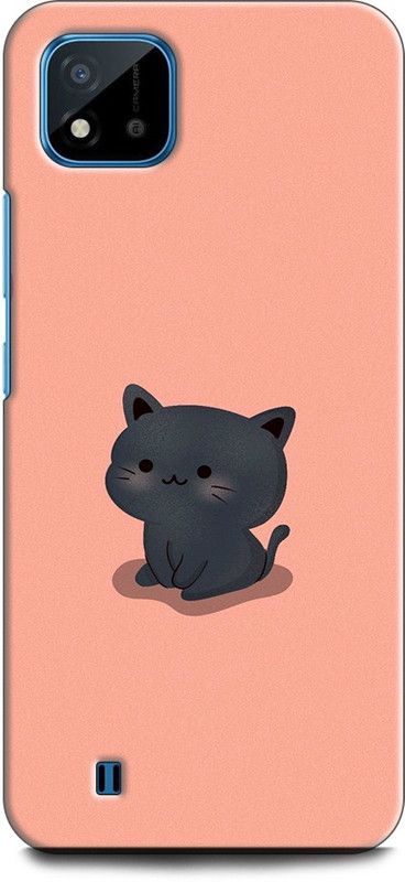 KEYCENT Back Cover for Realme C11 2021, RMX3231 LOVE, KITTY, EMOJII, CUTE CAT, TENOR, CARTONE  (Multicolor, Pack of: 1)