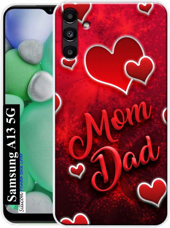 MORITZ Back Cover for Samsung Galaxy A13 5G  (Red, Dual Protection, Silicon, Pack of: 1)