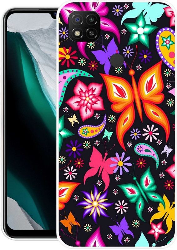 PINKZAP Back Cover for Redmi 9, Redmi 9C  (Multicolor, Grip Case, Silicon, Pack of: 1)