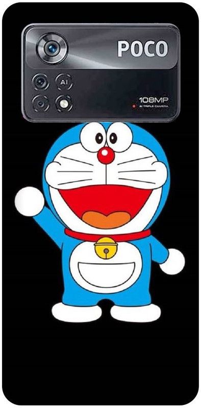 play fast Back Cover for POCO X4 Pro 5G, DORAEMON, CARTOON, DISNEY  (Blue, Hard Case, Pack of: 1)