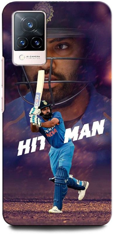 INTELLIZE Back Cover for Vivo V21 5G V2050 ROHIT SHARMA, INDIA, CRICKET, INDIAN CRICKET BATSMAN, HITMAN  (Multicolor, Hard Case, Pack of: 1)