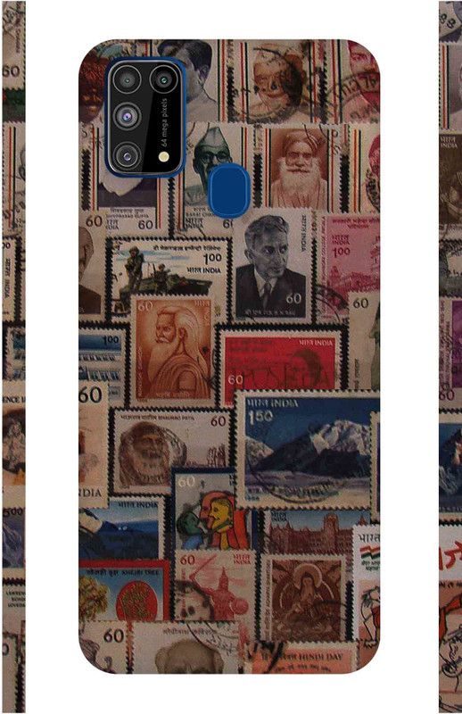 Inkzz Indian Stamps Mobile Skin - Only Back for Samsung M31 Mobile Skin  (Multicolor)