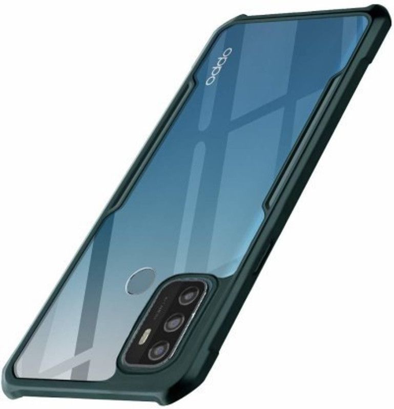 Finaux Back Cover for Oppo A53  (Black, Pack of: 1)