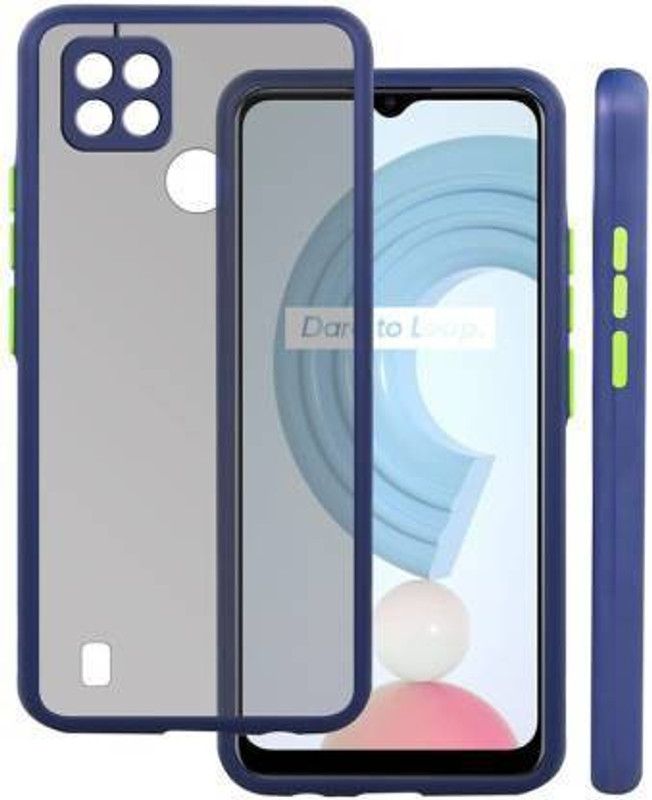 FLEETIA Back Cover for Realme C21Y  (Blue, Pack of: 1)