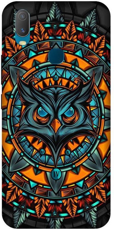 URCHIN Back Cover for Vivo Y12 owl, illuminati owl, cool, tranding, bird, fire, fantacy  (Multicolor, Shock Proof, Pack of: 1)