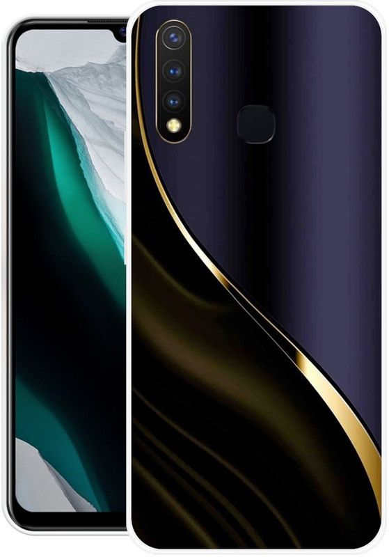 Looy Back Cover for Vivo U20  (Blue, Flexible, Silicon, Pack of: 1)