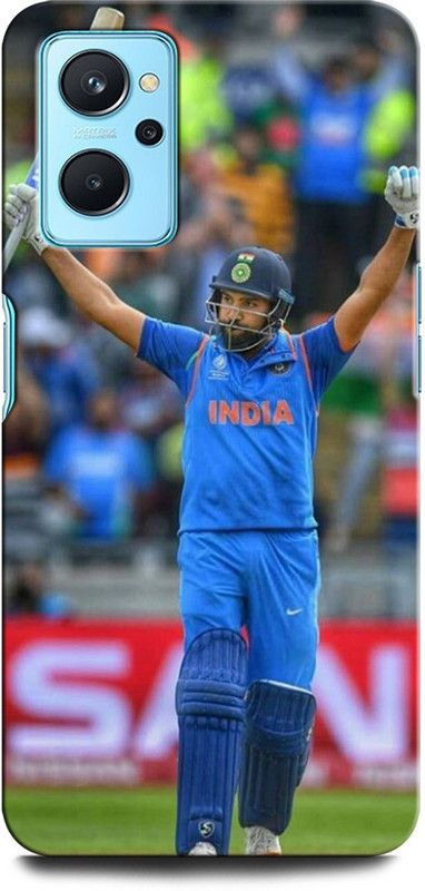 ORBIQE Back Cover for Realme 9i ROHIT SHARMA, INDIA, CRICKET, PLAYER, CRICKETER  (Multicolor, Hard Case, Pack of: 1)
