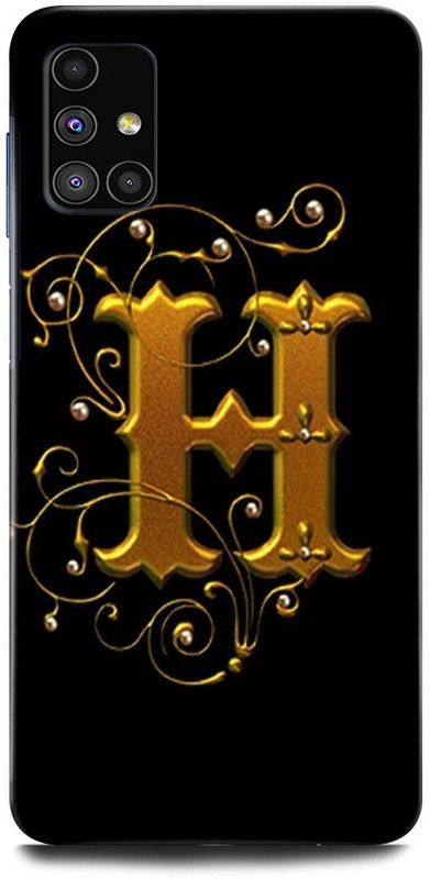 ORBIQE Back Cover for Samsung Galaxy M51 H, H LETTER, H ALPHABET, DESIGN  (Multicolor, Hard Case, Pack of: 1)