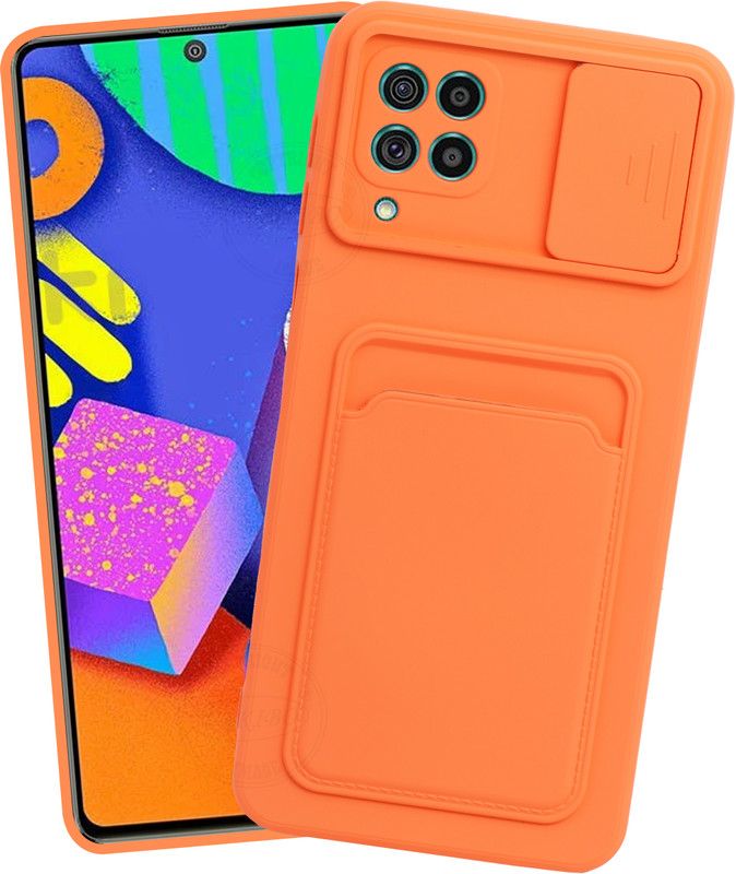 VAKIBO Back Cover for Samsung Galaxy M62, Samsung Galaxy F62  (Orange, Grip Case, Pack of: 1)