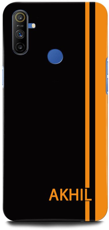 GRAFIQE Back Cover for Realme Narzo 20A RMX2050 AKHIL, AKHIL NAME  (Multicolor, Shock Proof, Pack of: 1)