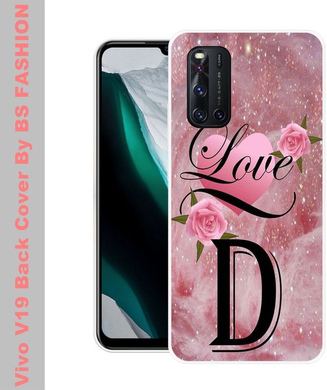 BSRAJ Back Cover for Vivo V19  (Black, Pink, Silicon)