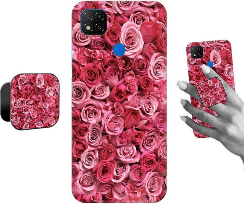 COBIERTAS Back Cover for Mi Redmi 9 ACTIV  (Pink, Cases with Holder, Pack of: 2)