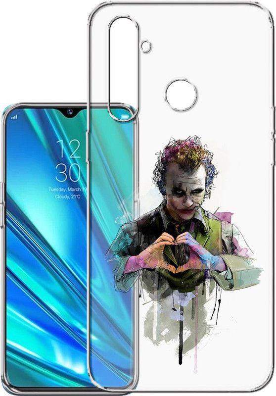 HANIRY Back Cover for Realme 5 Pro / RMX1971 mobile cover | JOKER | Designer | PNG_06  (Multicolor, Flexible, Silicon, Pack of: 1)