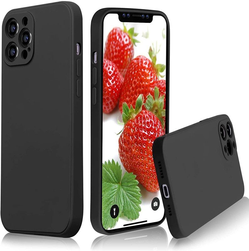 CASEINN Back Cover for Apple phone 13 pro(6.1 inch)  (Black, Grip Case, Silicon, Pack of: 1)
