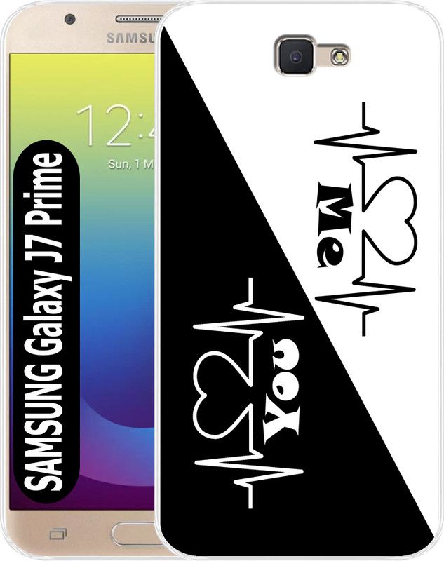 Cooltrend Back Cover for Samsung J7 Prime2, Samsung J7 Prime, Samsung On7 Prime, Samsung On Nxt  (Black, White, Flexible, Silicon, Pack of: 1)