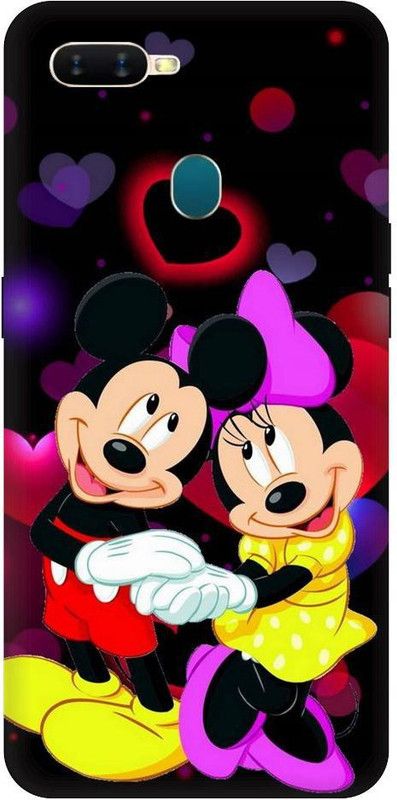 URCHIN Back Cover for Oppo A5s Mickey mouse, minnie mouse, mickey mouse, cartoon, funny, cute, love, Disney  (Multicolor, Shock Proof)