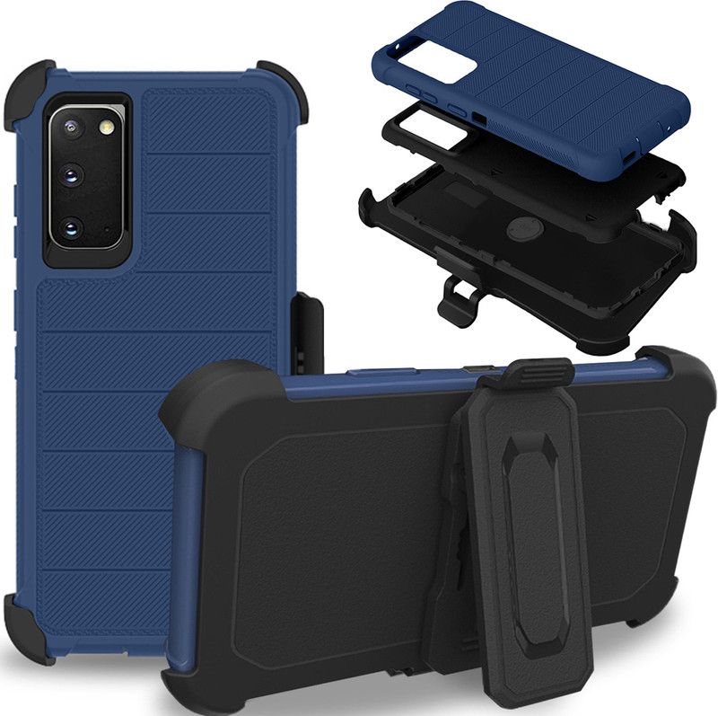 DuraSafe Cases Back Cover for Samsung Galaxy S20  (Blue, Rugged Armor, Silicon, Pack of: 1)