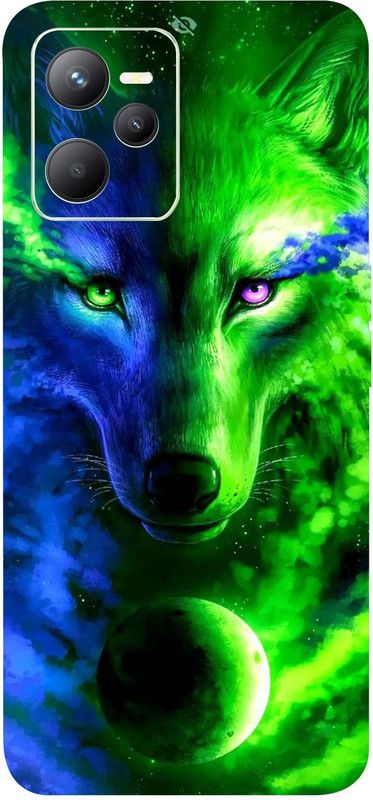BugguSkin REALME C35, realme c35 Mobile Skin  (Ultra Super Many Hued Wolf Skin With High Matte Finish.)