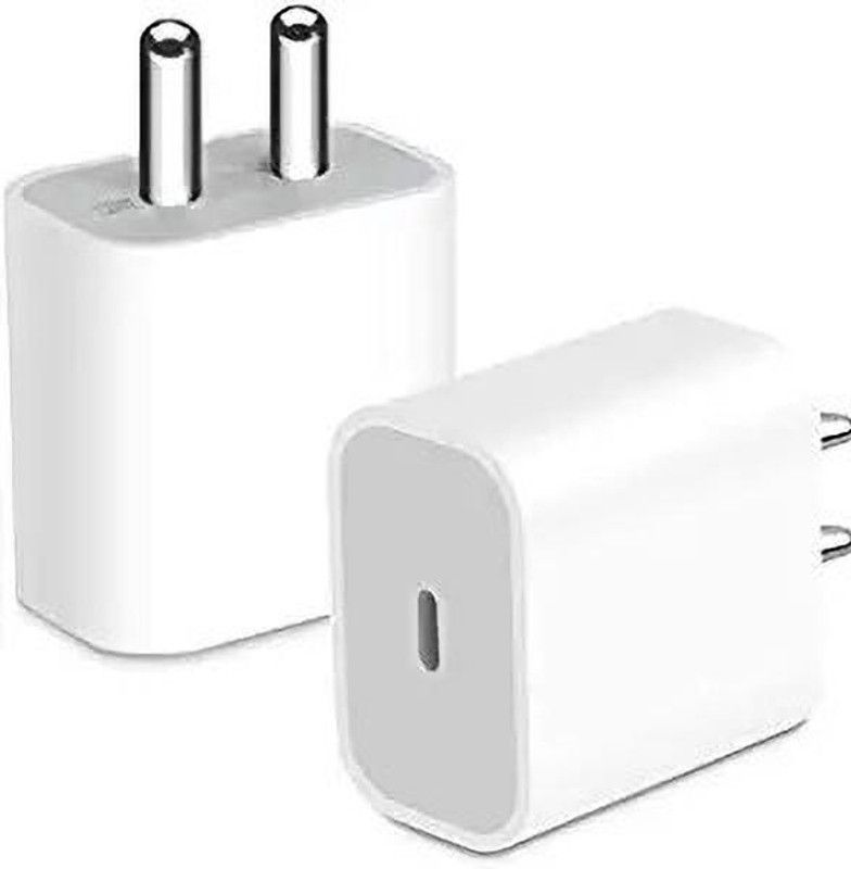 eKus NA 0.5 A Mobile 20W PD Fast Type C Wall Charger for 13/13 Mini Pro Max Charger  (White)