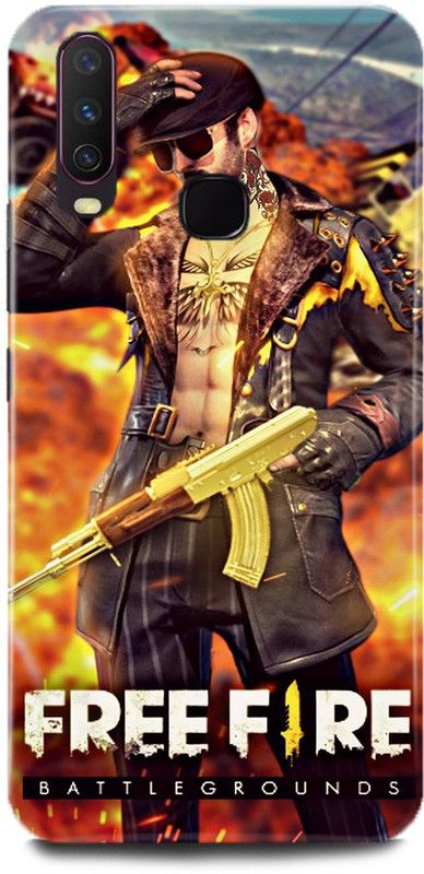 MP ARIES MOBILE COVER Back Cover for Vivo Y15, vivo 1901,Freefire,Juego,Gun,Metal,Fire,Background,Game,  (Multicolor, Hard Case, Pack of: 1)