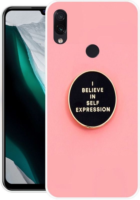 Looy Back Cover for Redmi Note 7 Pro  (Pink, Flexible, Silicon, Pack of: 1)