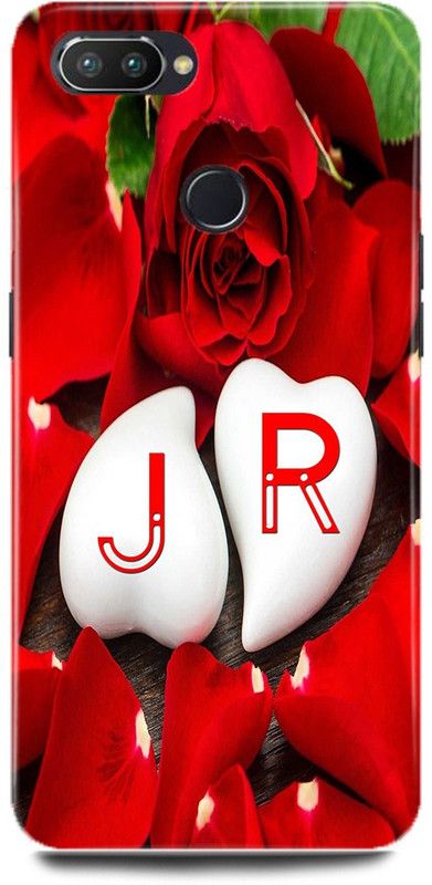 JUGGA Back Cover for OPPO F9, CPH1881, J LOVES R NAME,J NAME, R LETTER, ALPHABET,J LOVE R NAME  (Red, Hard Case, Pack of: 1)
