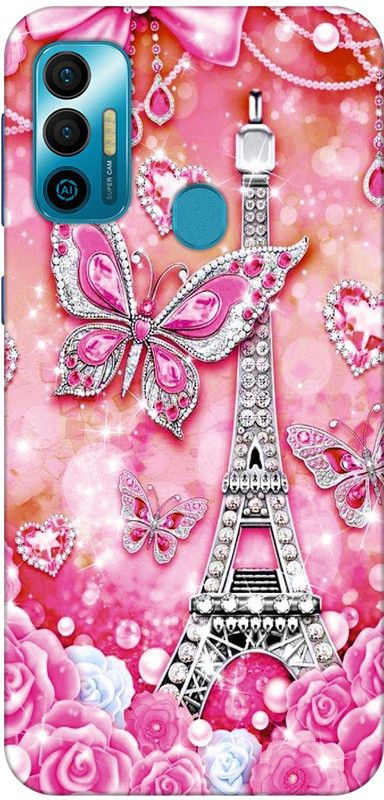 SUPER CASE Back Cover for Tecno Spark 7  (Pink, Grip Case, Silicon, Pack of: 1)