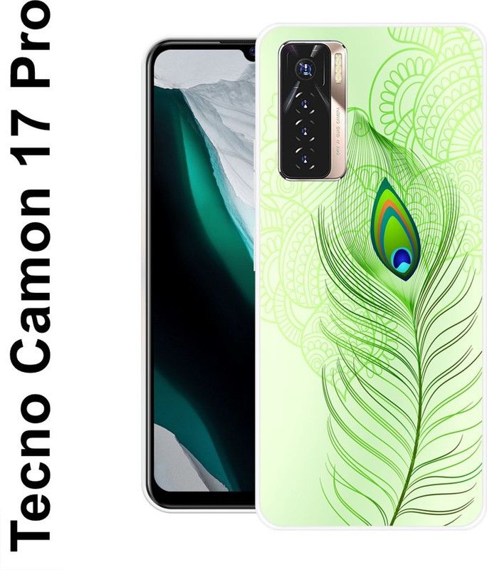 REALKING Back Cover for Tecno Camon 17 Pro  (Green, Silicon)