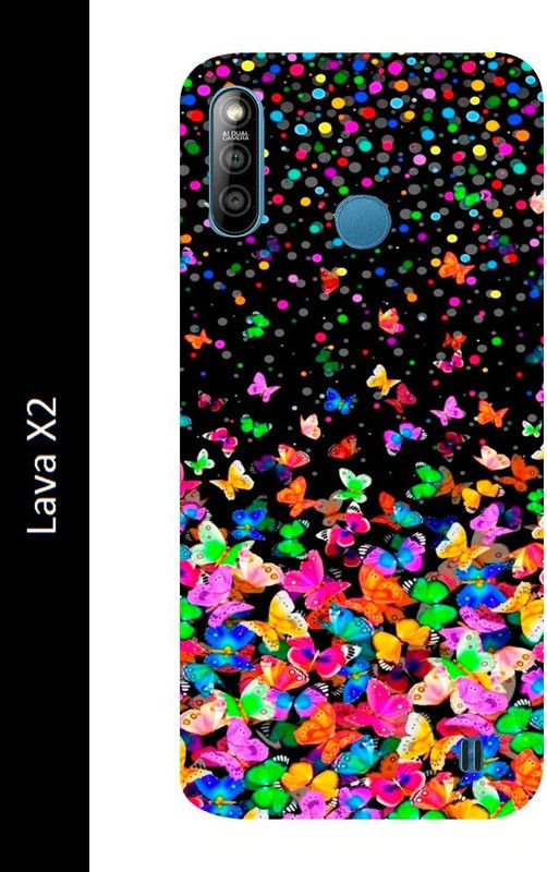 Anami Back Cover for Lava X2  (Multicolor, Grip Case, Silicon, Pack of: 1)