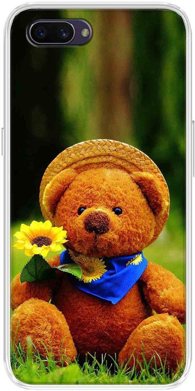 CaseRepublic Back Cover for Oppo A3s, Realme C1  (Multicolor, Silicon, Pack of: 1)
