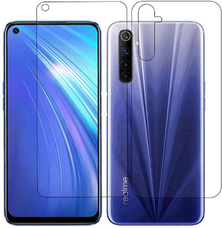 D Plus Front and Back Screen Guard for Realme 6 ( COMBO OFFER = Front + Back + Camera Lens Screen Protector )  (Pack of 3)