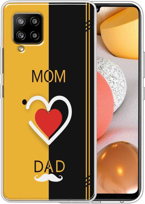 eBoggy Back Cover for Samsung Galaxy A42  (Black, Yellow, Dual Protection, Silicon, Pack of: 1)